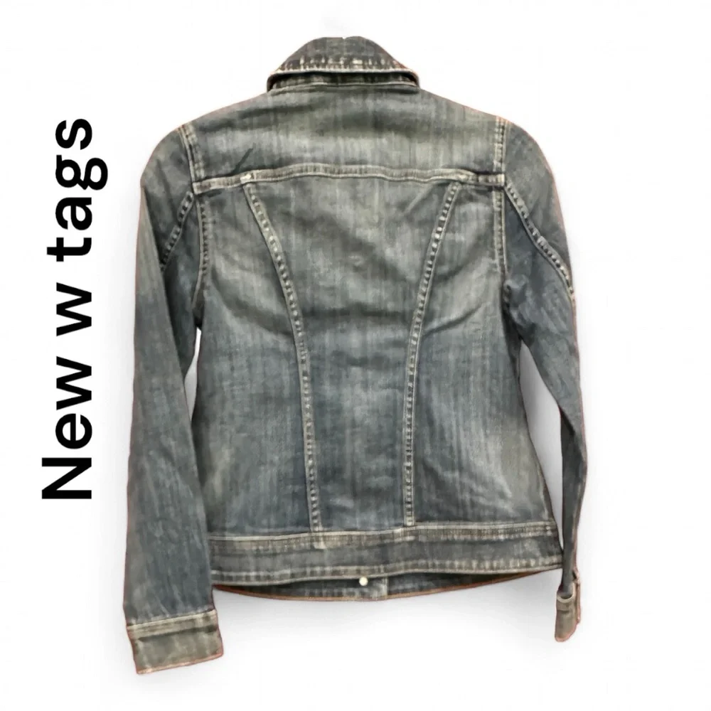 Chico’s Women’s Denim Jacket Indian Ocean Chico’s Size 00 (XS) NWT - Picture 4 of 4